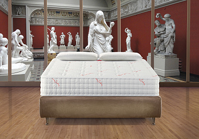 Високо тапицирано легло Стокхолм + RIVIERA BY PIERRE CARDIN