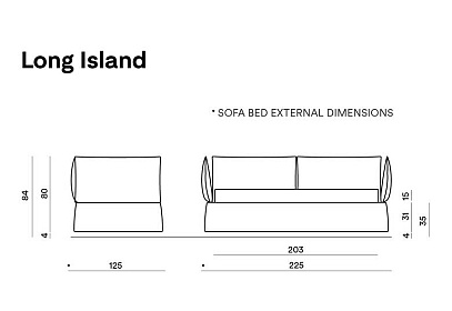 Разтегателен диван LONG ISLAND | Dorelan®